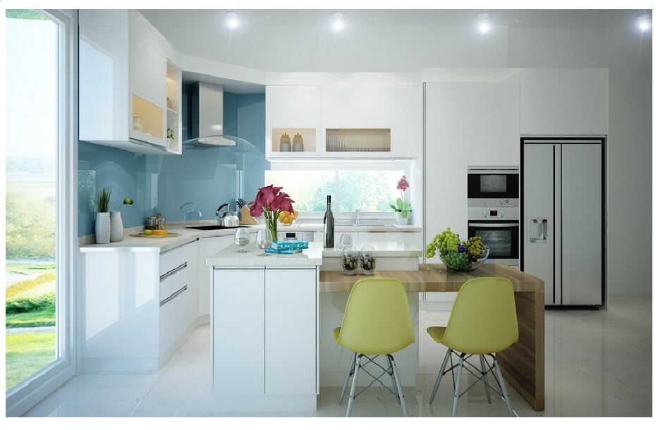 Cách bố trí bếp hợp phong thủy & dễ sử dụng 6 6. bố trí nhà bếp