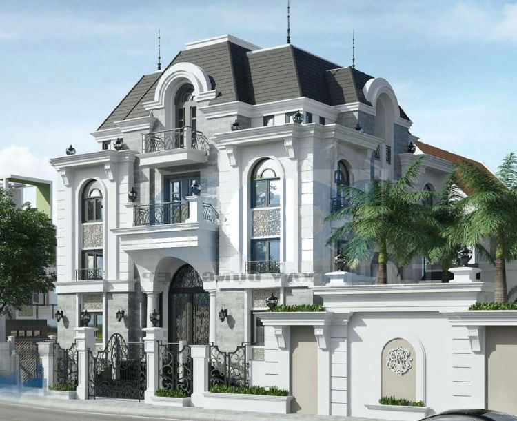 Mái Mansard tạo nên sự bề thế, cổ kính