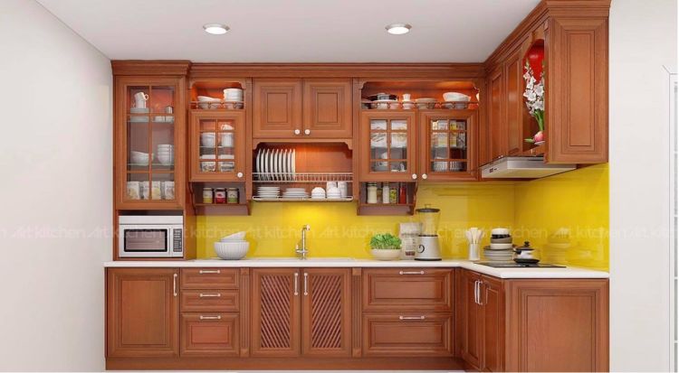 Top 7+ mẫu kệ bếp đẹp và đơn giản 6 Kệ bếp gỗ