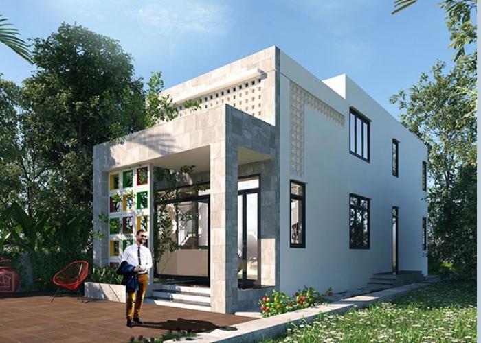 99+ Mẫu nhà cấp 4 đẹp 5x20 mái bằng giá rẻ nhất hiện nay 4 Mẫu nhà cấp 4 đẹp 5×20 mái bằng