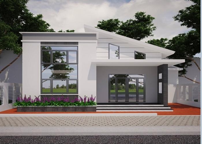 99+ Mẫu nhà cấp 4 đẹp 5x20 mái bằng giá rẻ nhất hiện nay 6 Mẫu nhà cấp 4 đẹp 5×20 mái bằng