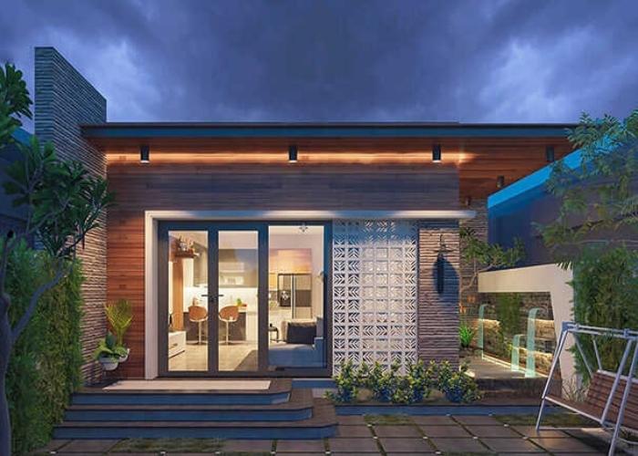 99+ Mẫu nhà cấp 4 đẹp 5x20 mái bằng giá rẻ nhất hiện nay 9 Mẫu nhà cấp 4 đẹp 5×20 mái bằng